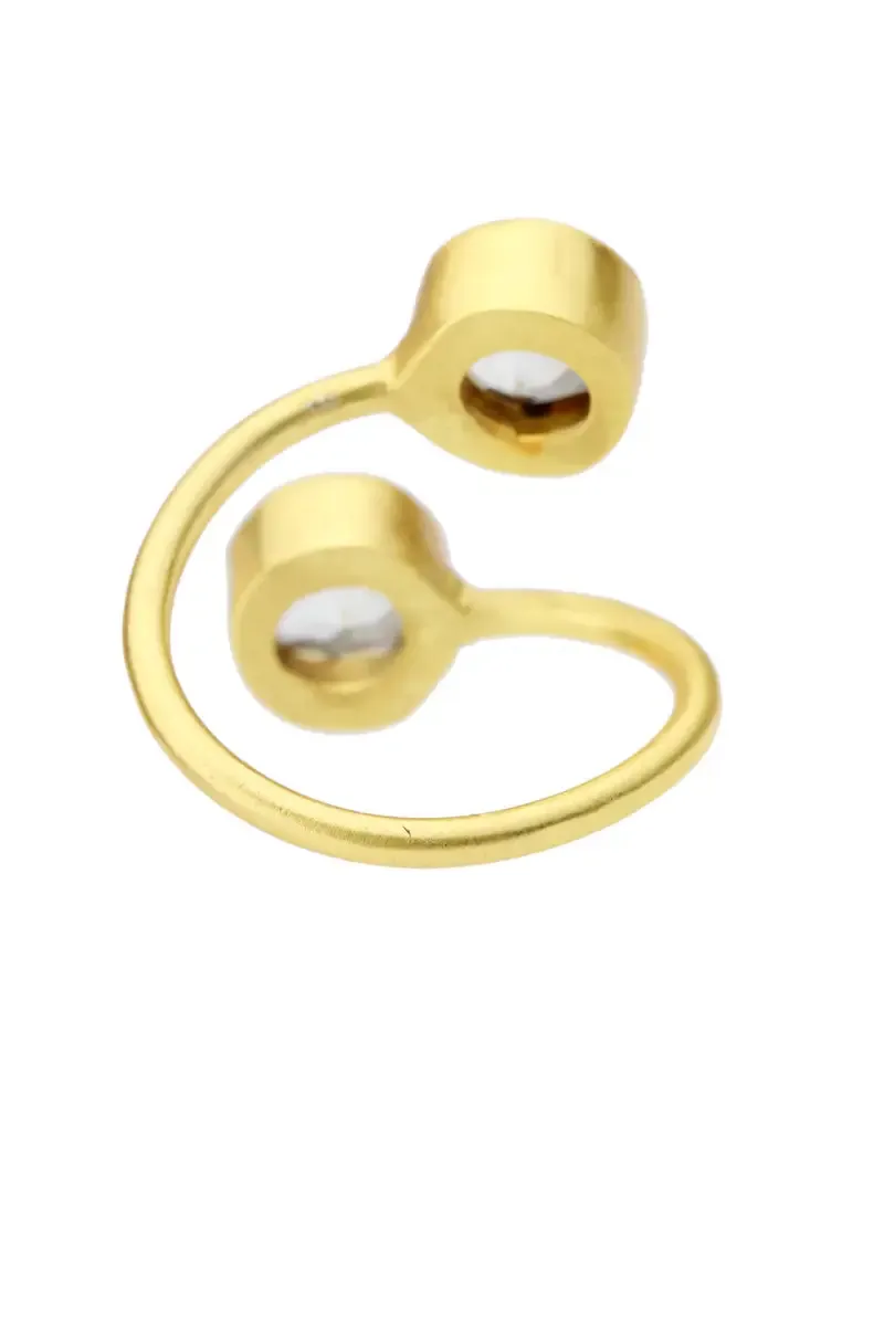 Double Gemstone Ring