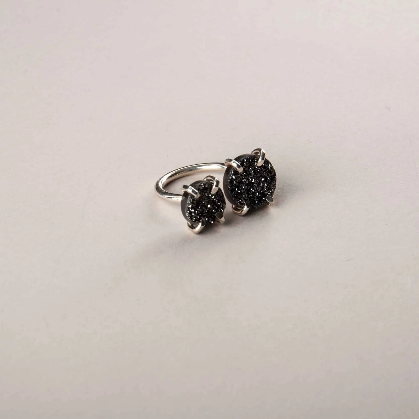 DRUZY TWO STONE RING