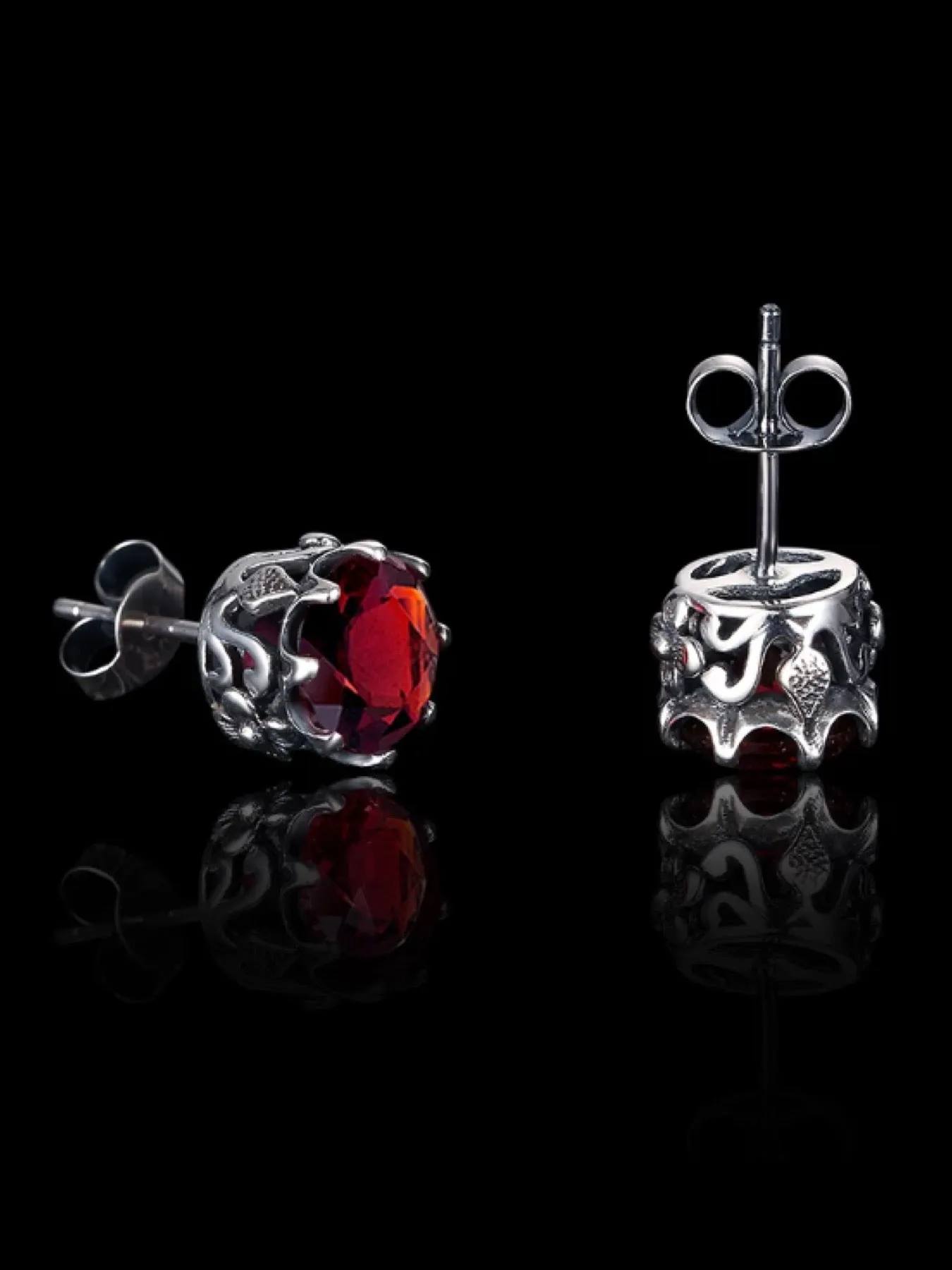 E66, Stud Earrings, Round Daisy Earrings, Sterling Silver Vintage Filigree Jewelry, E66