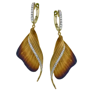 Earring in 18k Gold with Diamonds