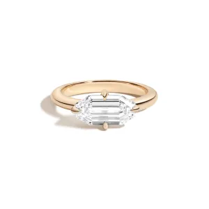 East-West Step Cut Octagon Ring
