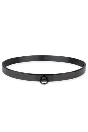 Echt etNox Story of O Black Steel Ring Fetish Choker