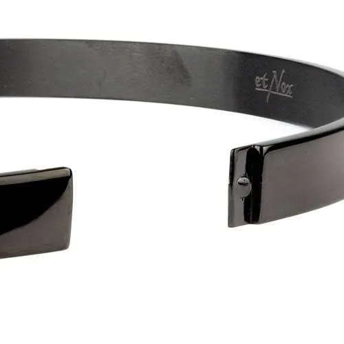 Echt etNox Story of O Black Steel Ring Fetish Choker