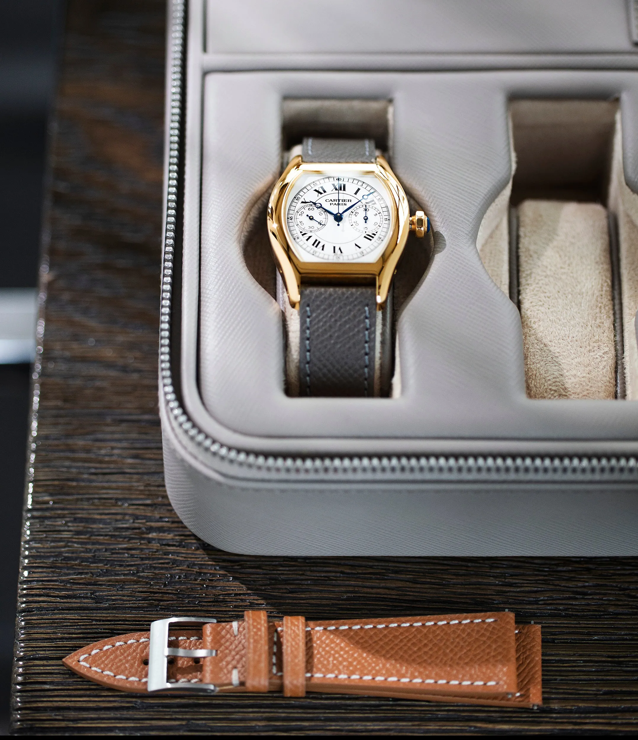 eight-watch box, saffiano