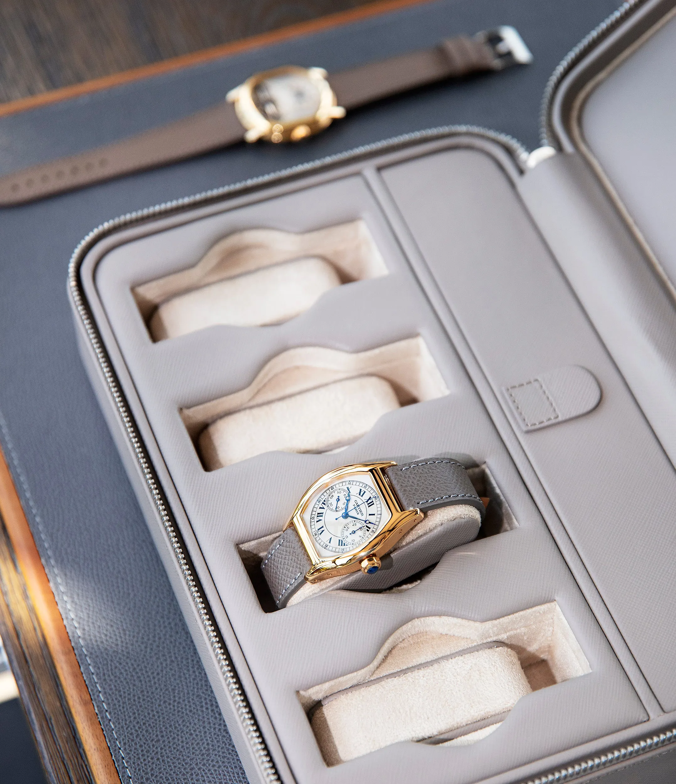 eight-watch box, saffiano