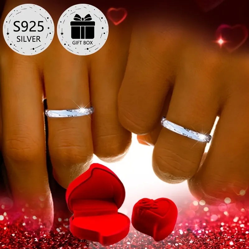 Enamel Glow-in-the-Dark Engagement Rings Set