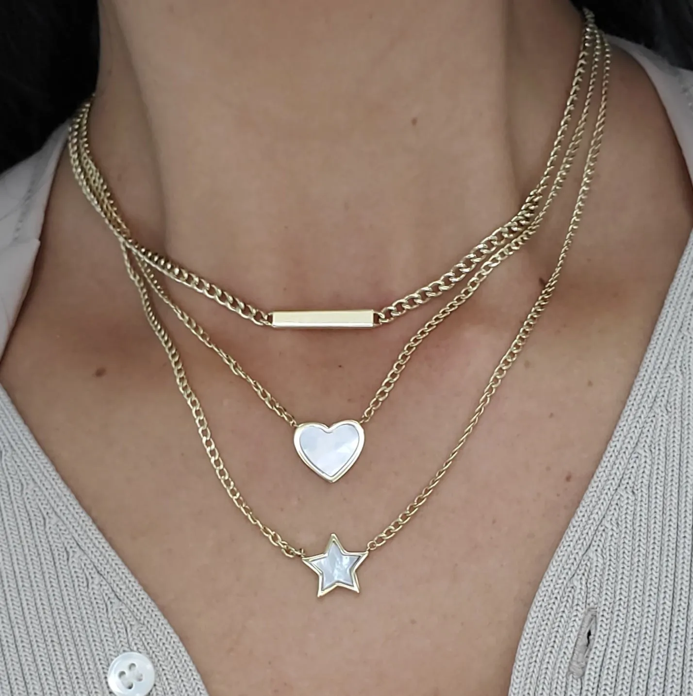 Engravable Bar Link Choker Necklace