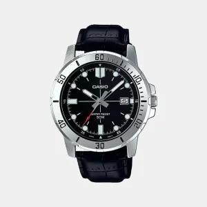 Enticer Men's Analog Leather Watch A1371 - MTP-VD01L-1EVUDF