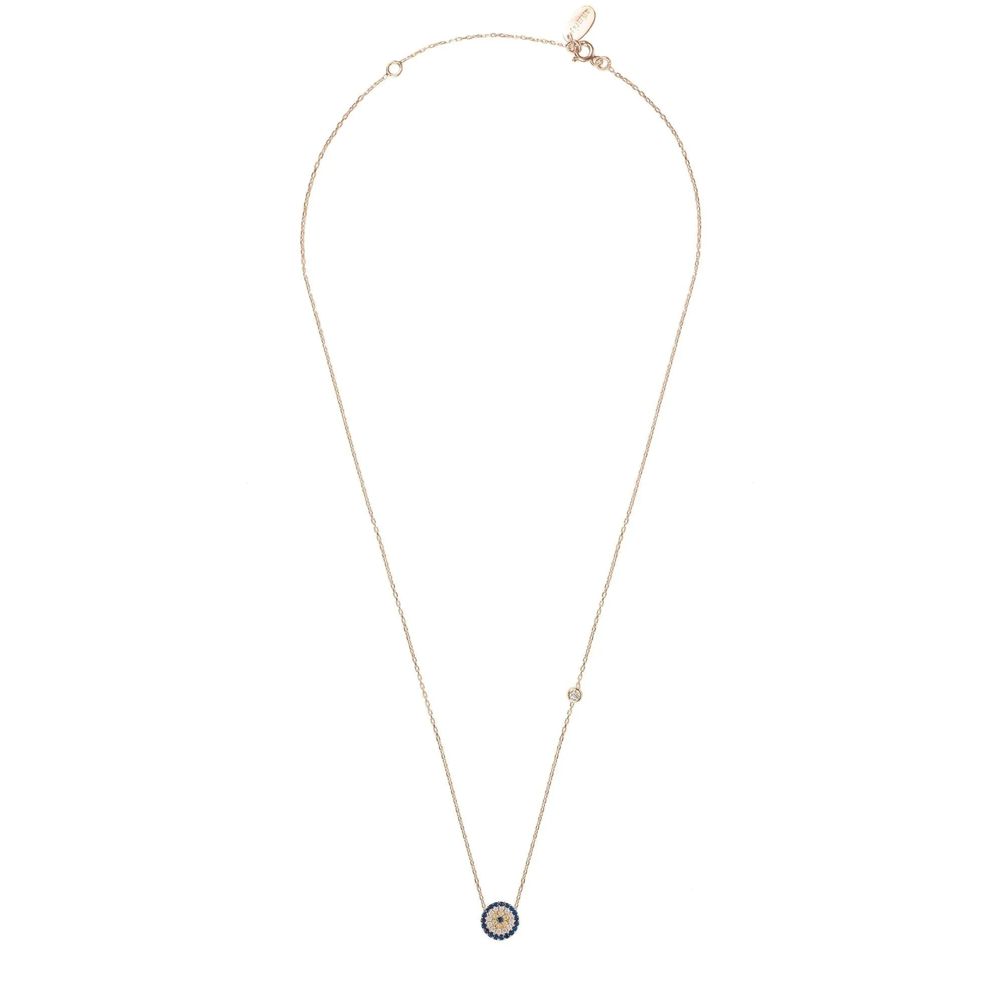 Evil Eye Necklace Rosegold