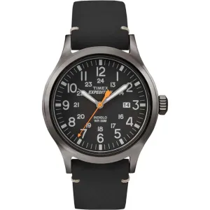 Expedition Metal Scout - Black Leather/Black Dial
