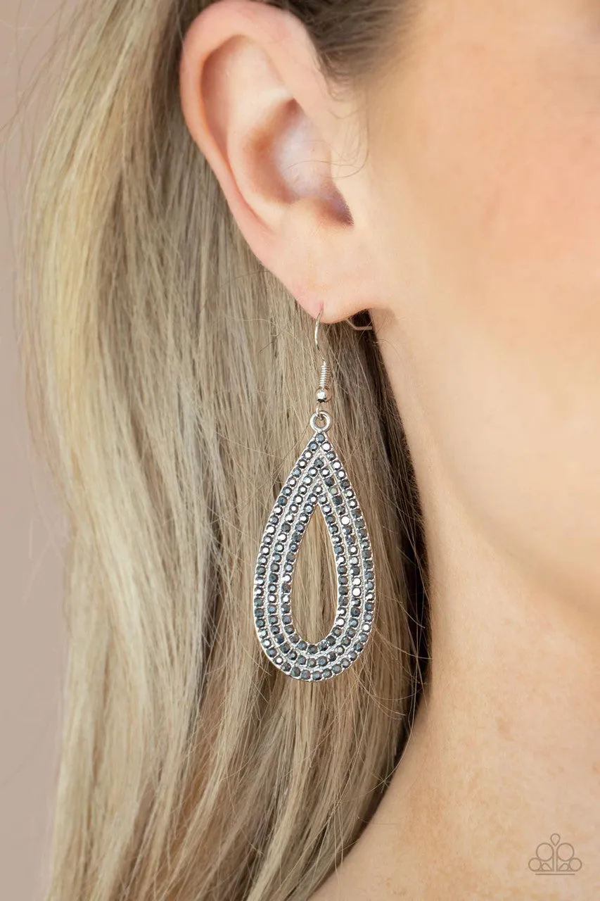 Exquisite Exaggeration Silver Paparazzi Earrings