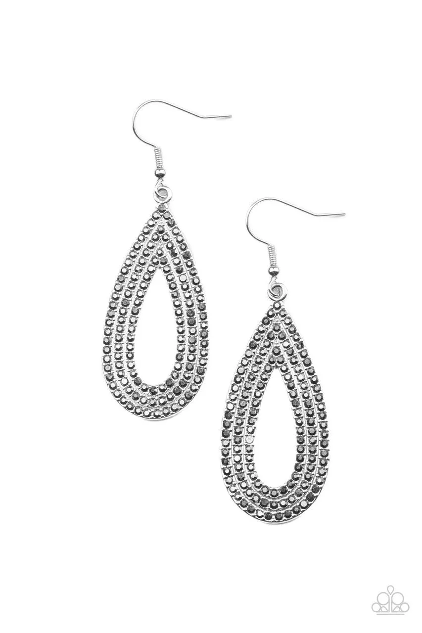 Exquisite Exaggeration Silver Paparazzi Earrings