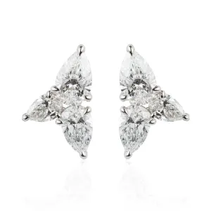 Exquisite Pear-Shaped Diamond Earrings