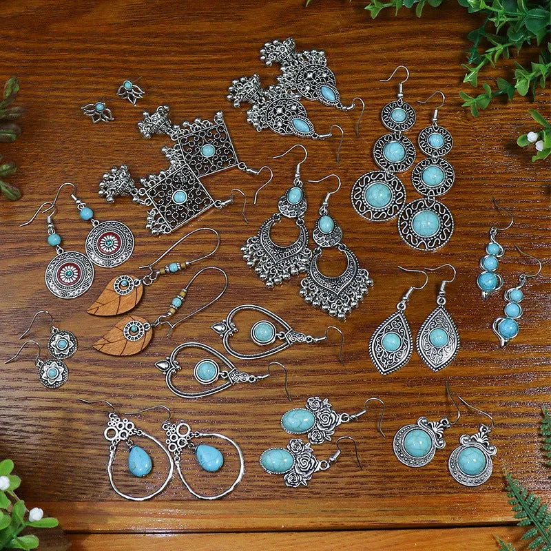 Exquisite Turquoise Bell Earrings