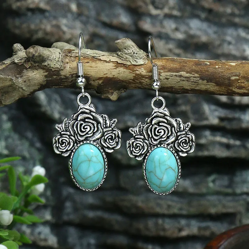 Exquisite Turquoise Bell Earrings