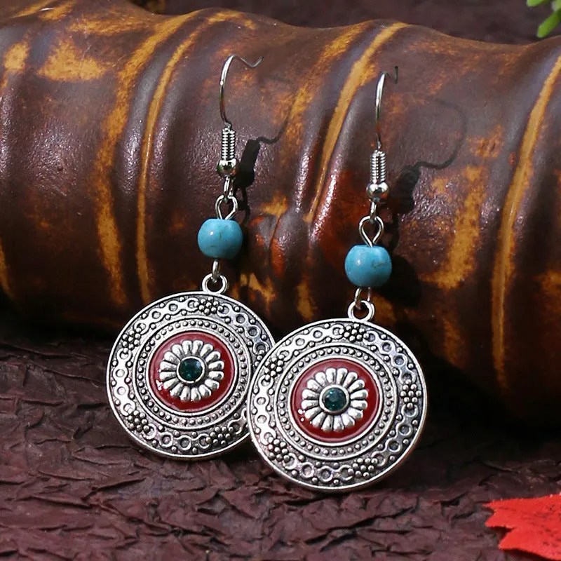 Exquisite Turquoise Bell Earrings