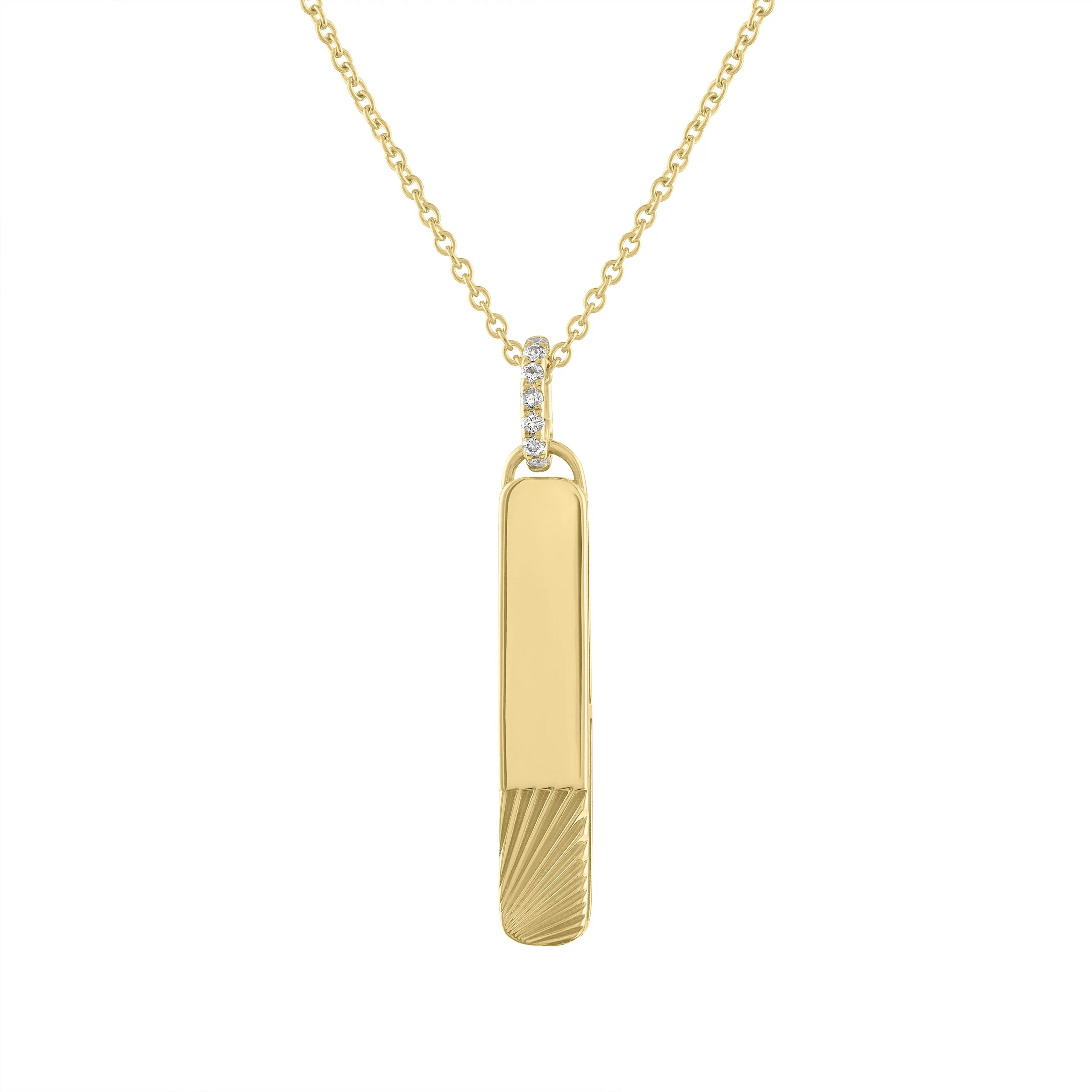 Fiona Archer Small Engravable Pendant Necklace