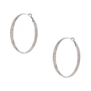 Flat Tube Hoop Earrings