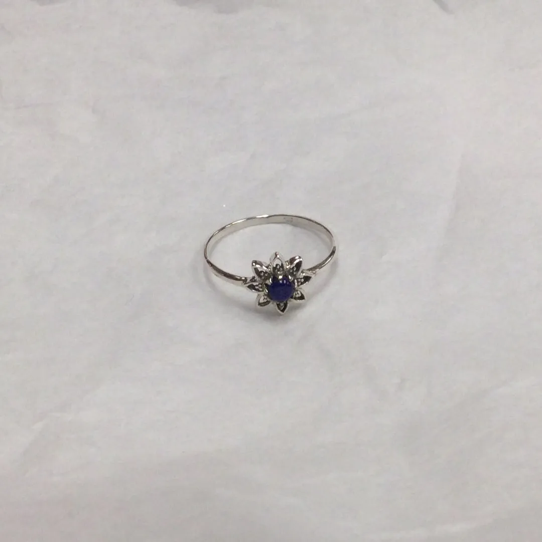 Flower Gemstone Ring