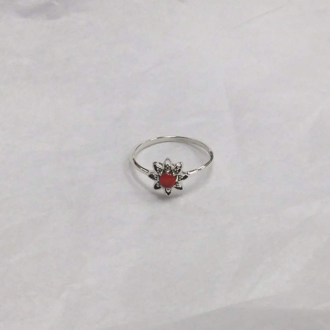 Flower Gemstone Ring