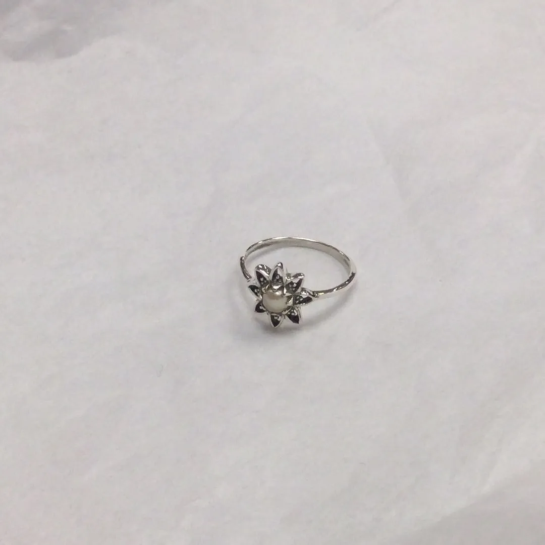 Flower Gemstone Ring