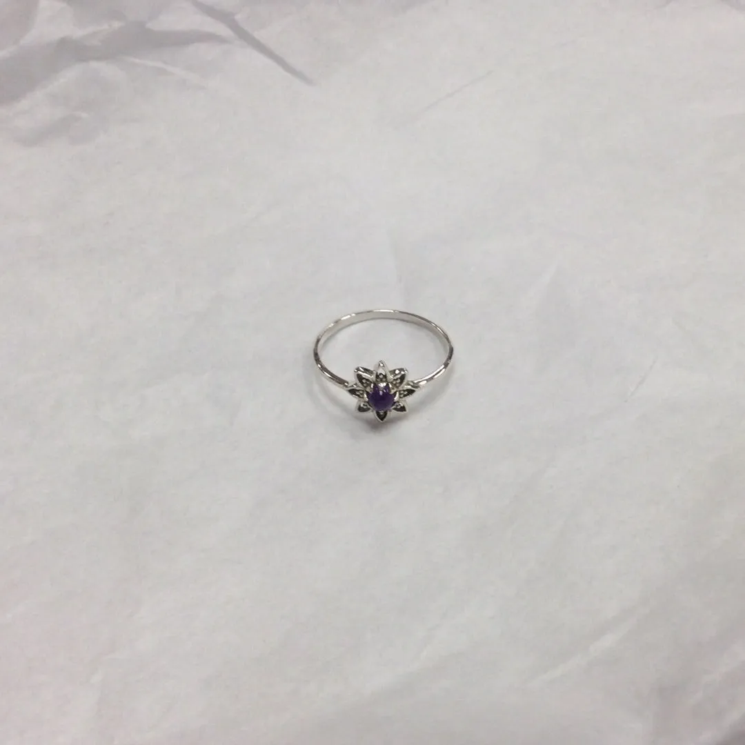 Flower Gemstone Ring