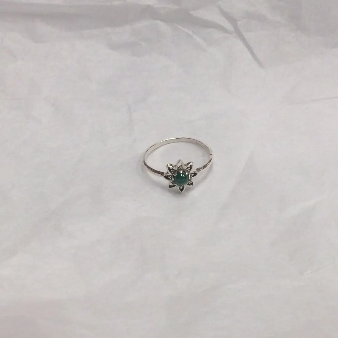 Flower Gemstone Ring