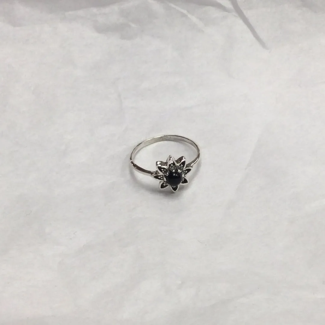 Flower Gemstone Ring