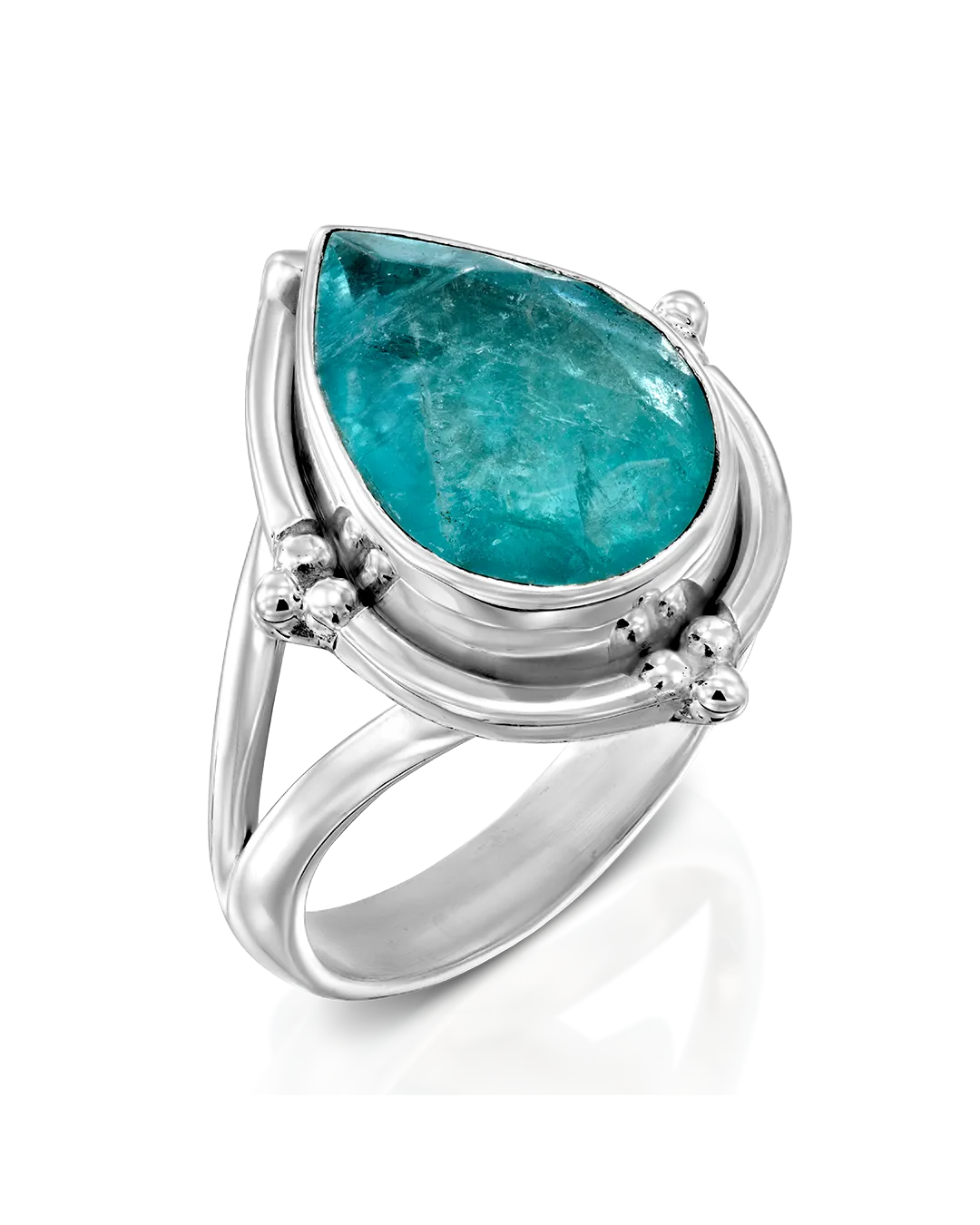 Fluorite Teardrop Ring