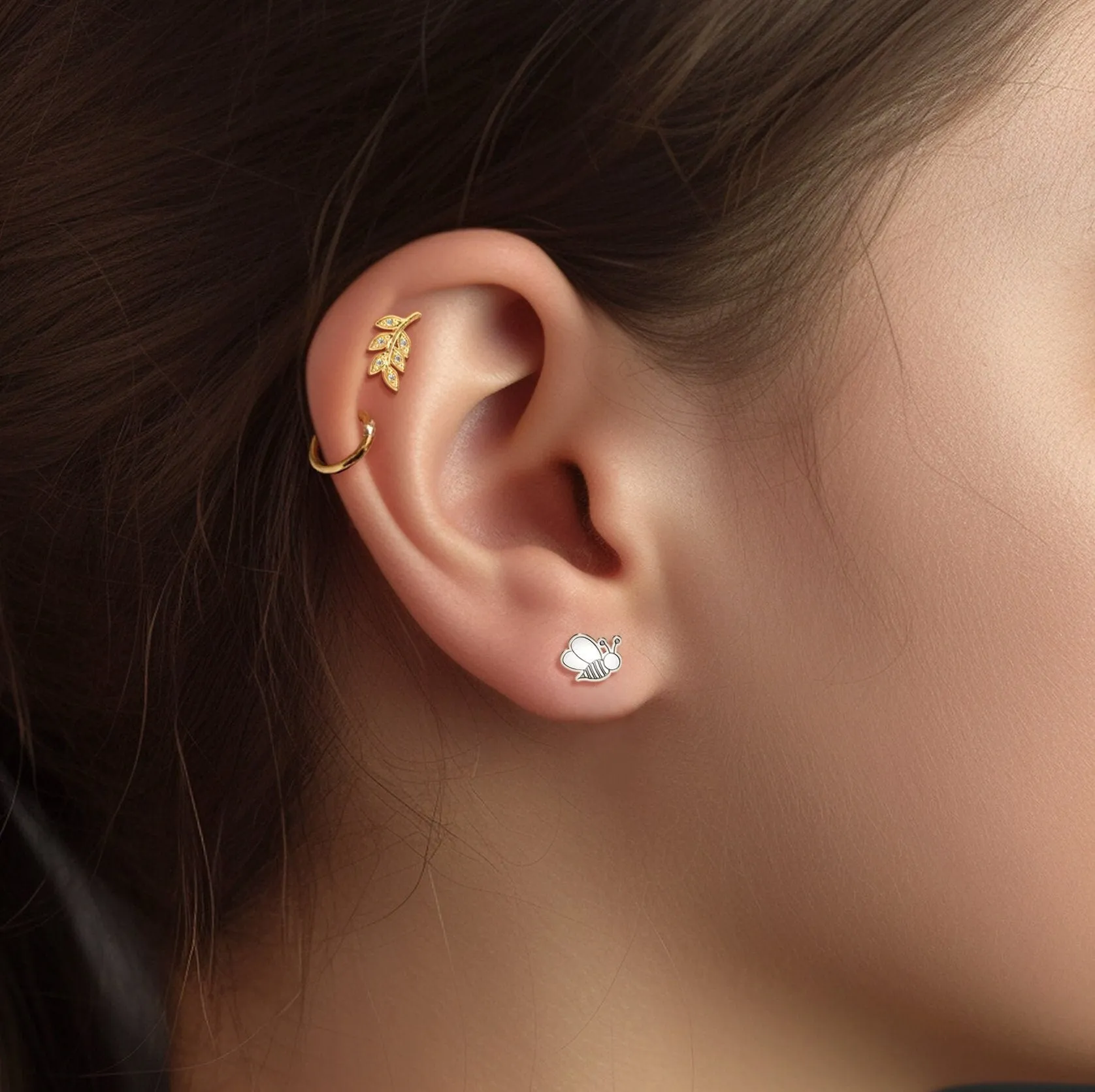 Flying Bee Earrings
