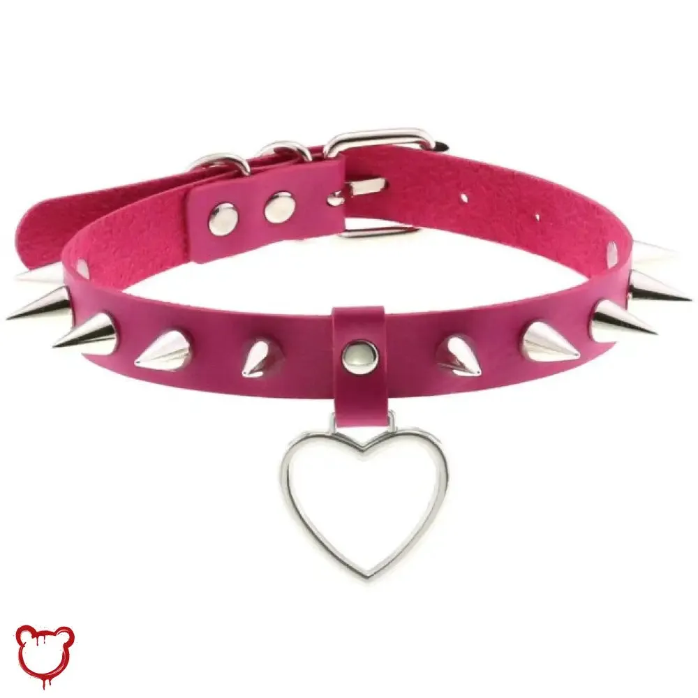 Furious Heart Choker in Black