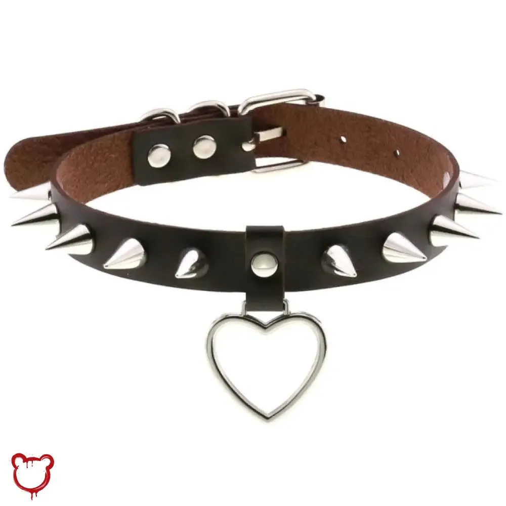 Furious Heart Choker in Black