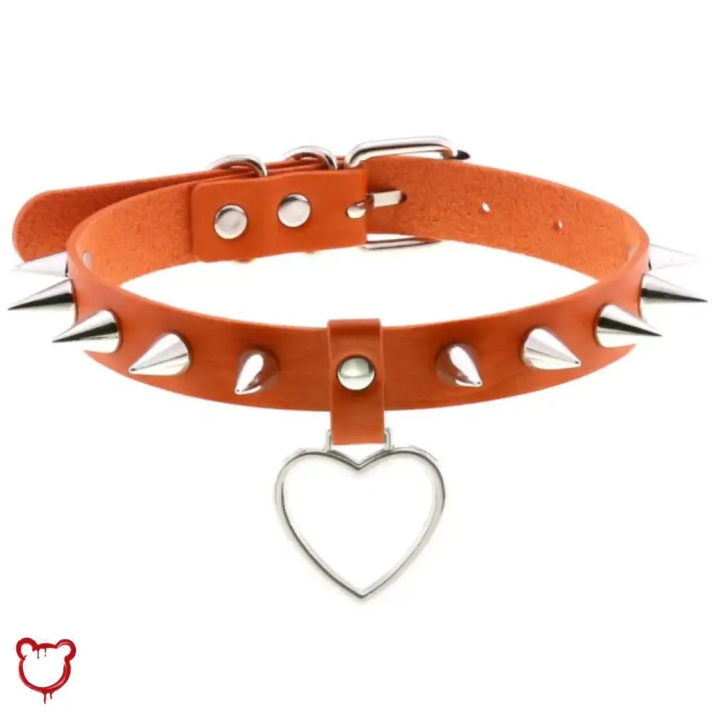 Furious Heart Choker in Black