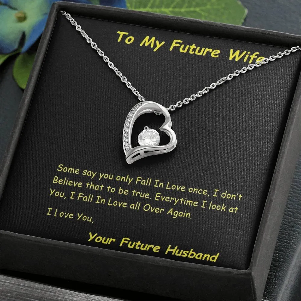 Future Wife Forever Love Necklace, Future Wife From Future Husband - Birthday | Christmas Gift  | Message Card Jewelry
