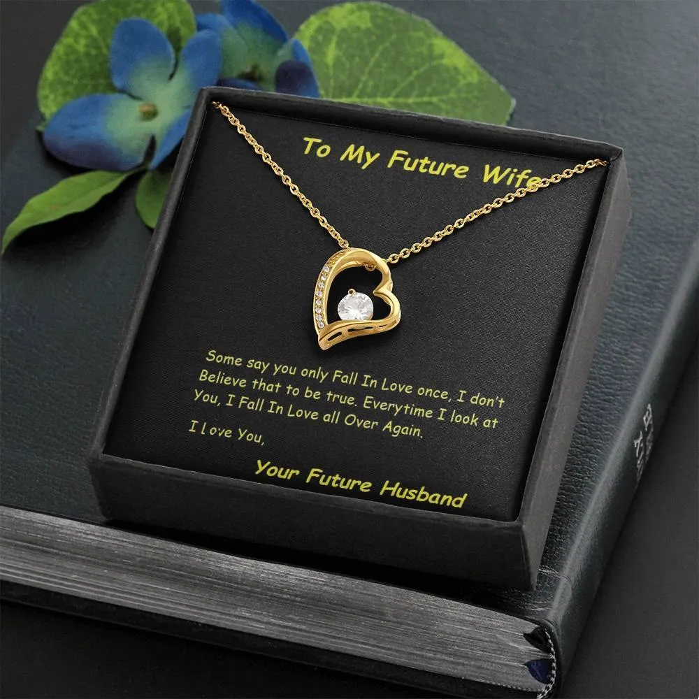 Future Wife Forever Love Necklace, Future Wife From Future Husband - Birthday | Christmas Gift  | Message Card Jewelry