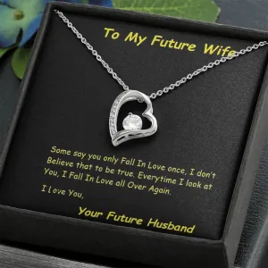 Future Wife Forever Love Necklace, Future Wife From Future Husband - Birthday | Christmas Gift  | Message Card Jewelry