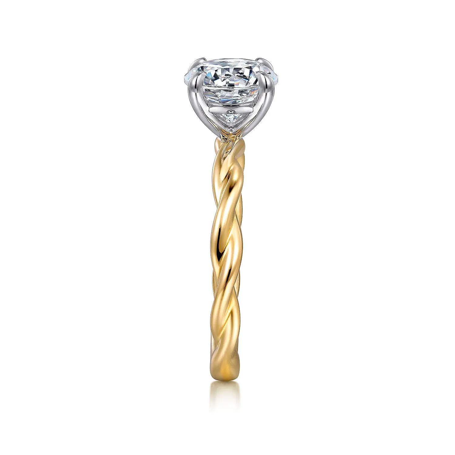 Gabriel & Co. 14k Yellow Gold Twisted Gold Semi-Mount Ring – ER16188R6M4JJJ.CSCZ