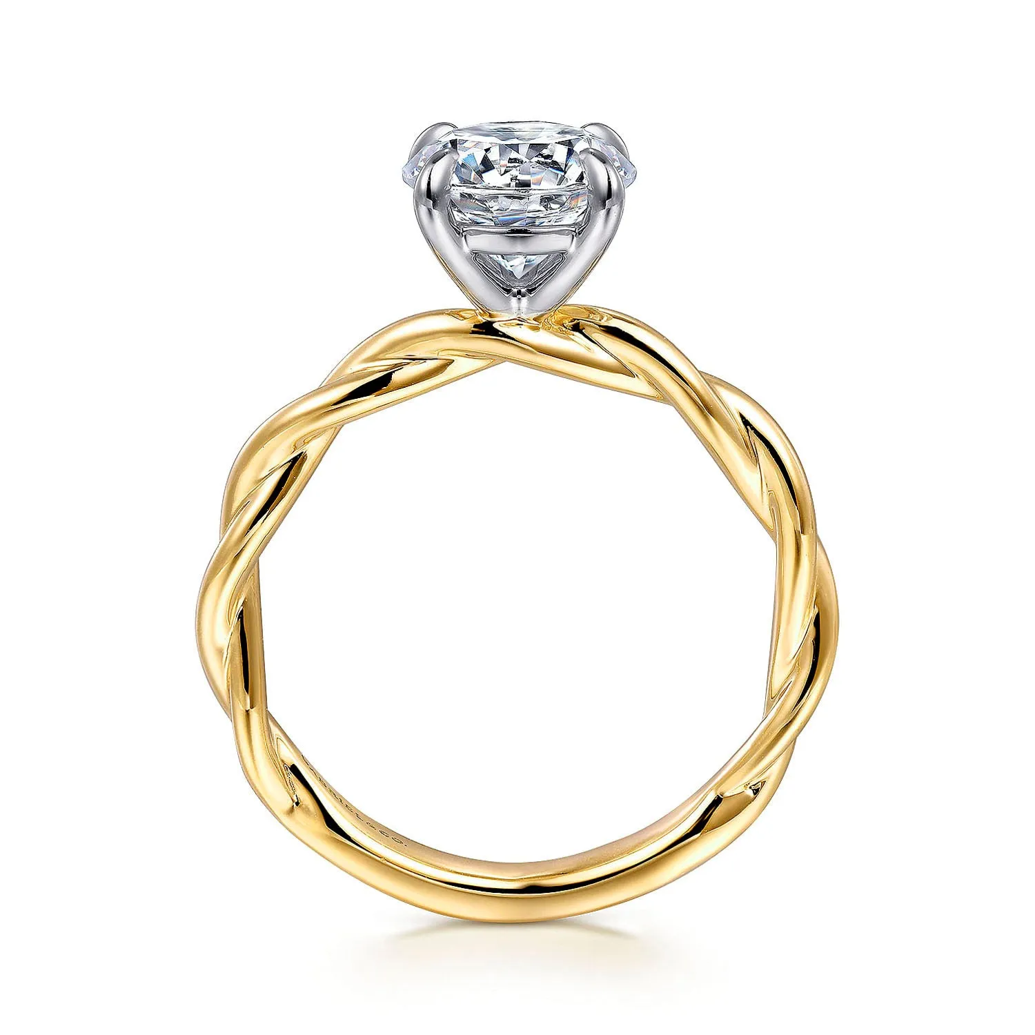 Gabriel & Co. 14k Yellow Gold Twisted Gold Semi-Mount Ring – ER16188R6M4JJJ.CSCZ