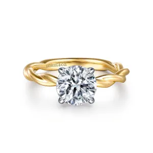 Gabriel & Co. 14k Yellow Gold Twisted Gold Semi-Mount Ring – ER16188R6M4JJJ.CSCZ