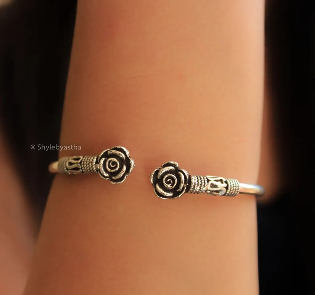 Ganesha Charm Rose End Bracelet