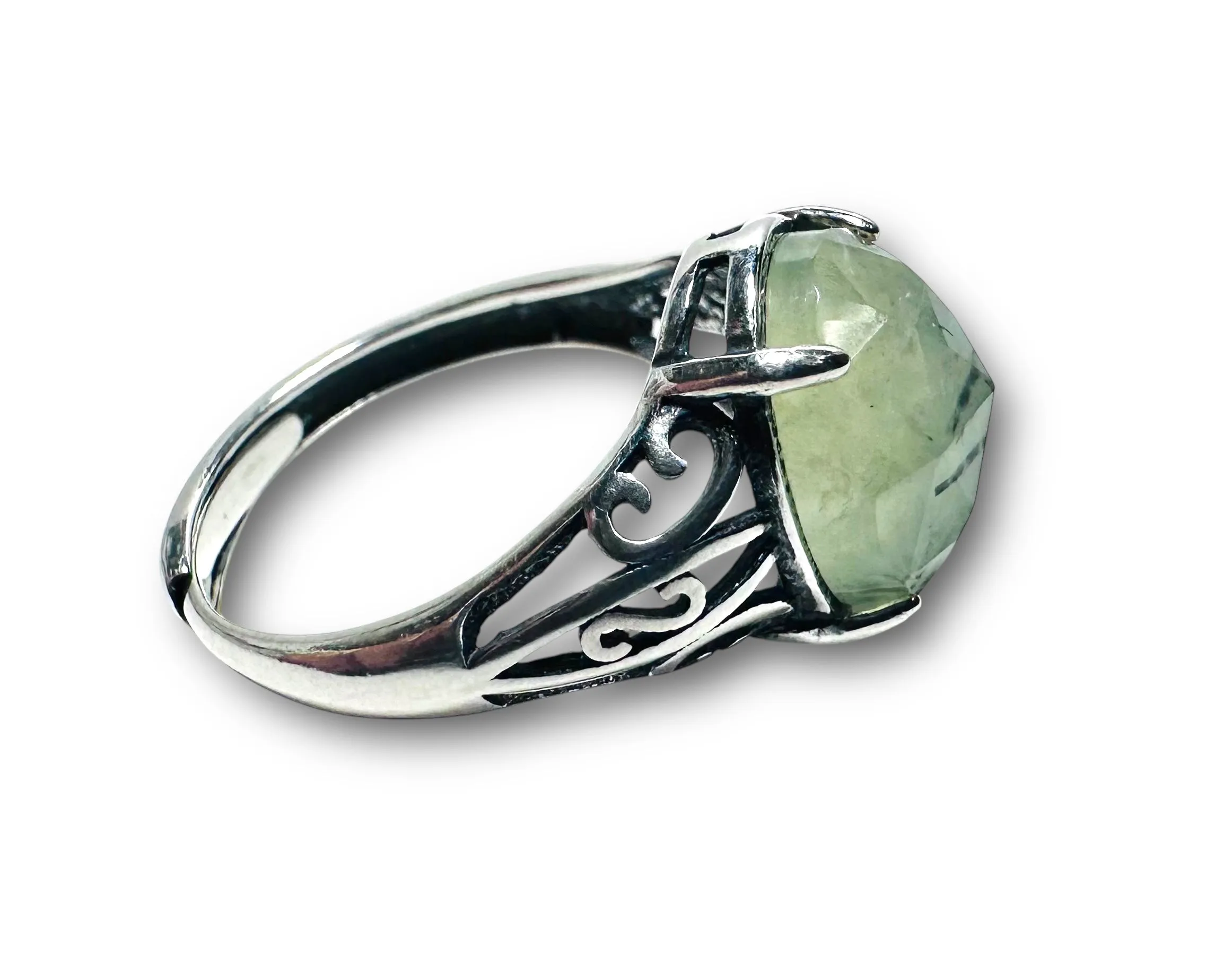 Gemstone Adjustable Filigree Ring