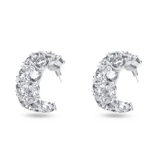 Gilded Glamor Hoops: Diamond