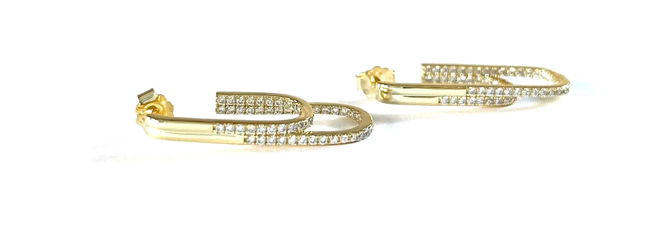 Gina Double CZ J Hoop