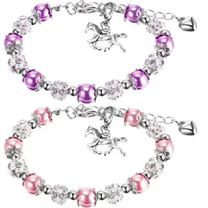 Girls Horse Beaded Bracelets