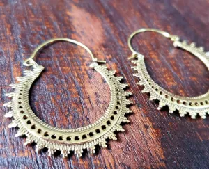 Gold Moondance Hoop Earrings