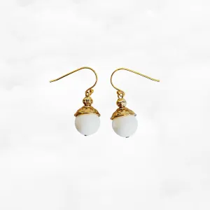 Gold Tridacna Earrings