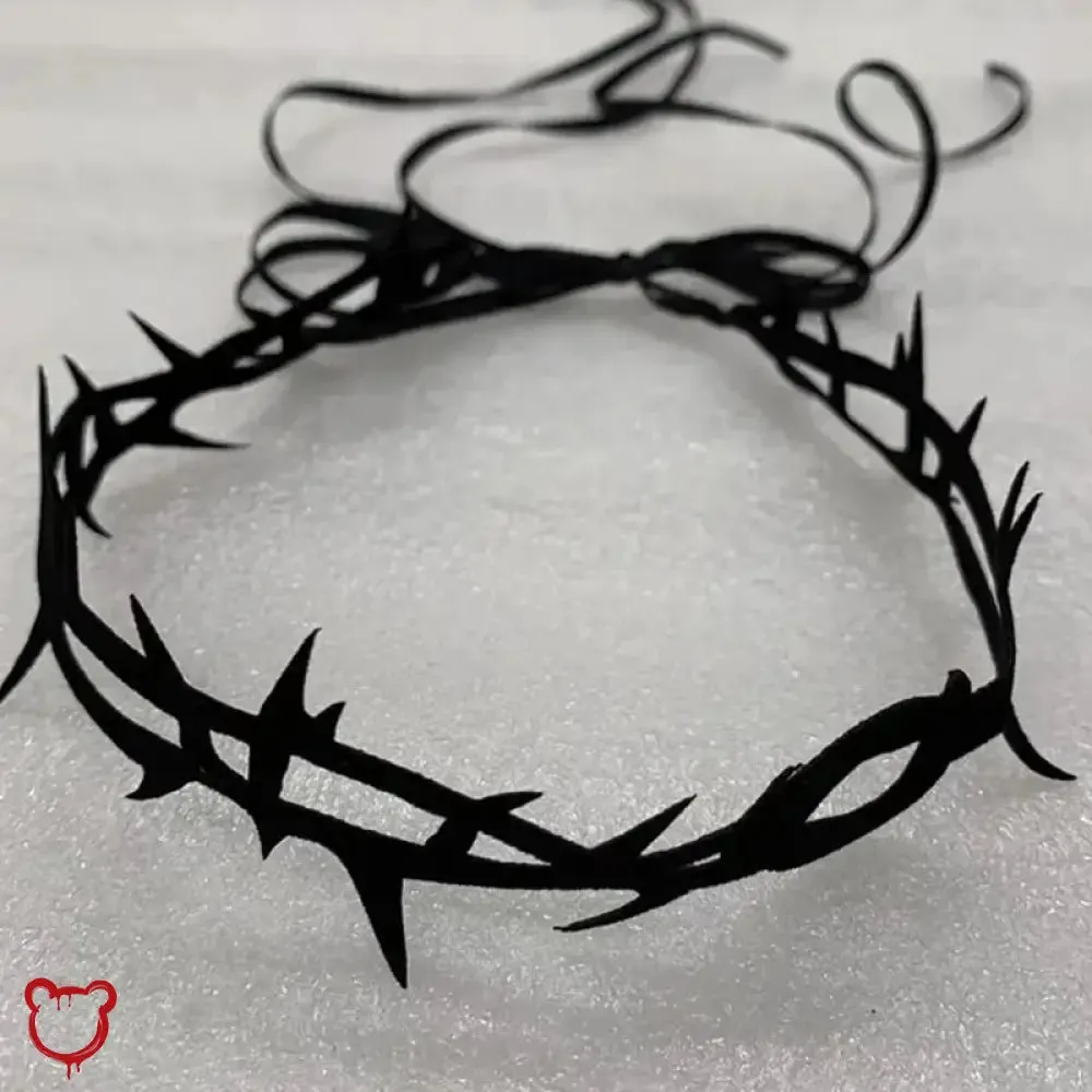 Gothic Thorn Choker - Black