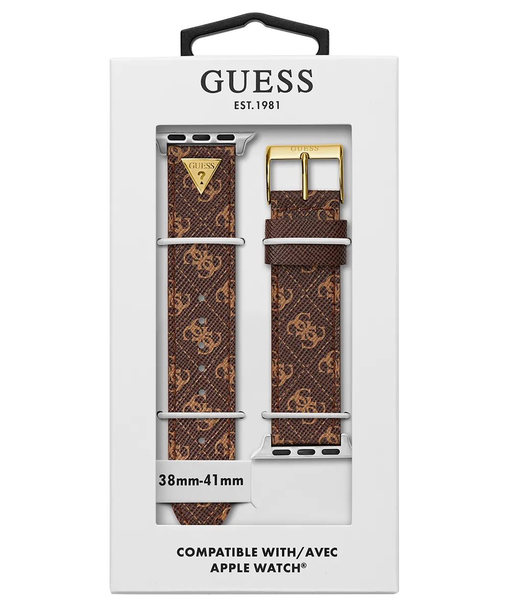 GUESS Logo Leather Band for Apple 38-40 mm Watch