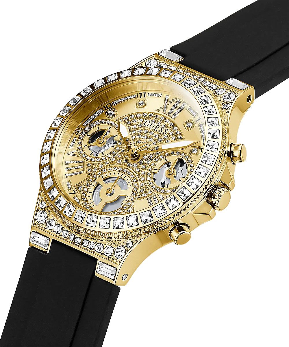 Guess Moonlight Black Silicone Strap Women's Watch GW0257L1