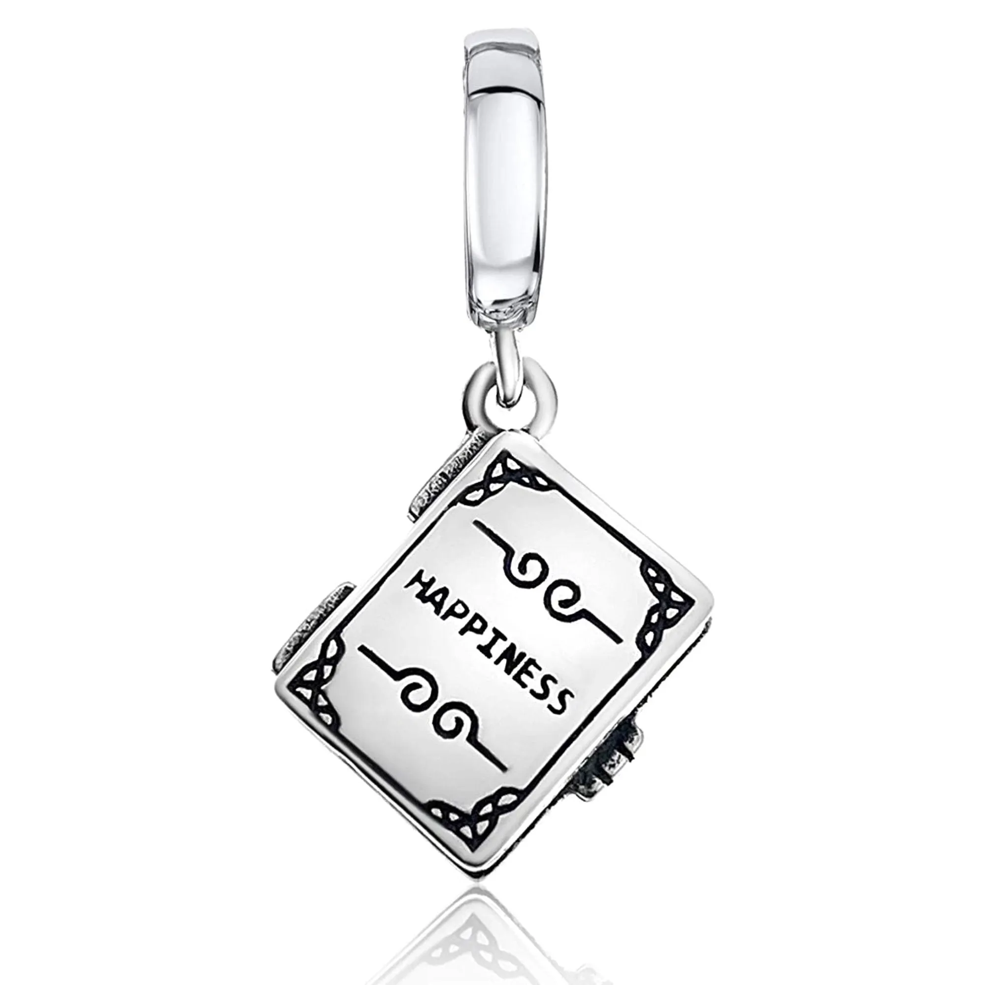 Happiness Book Dangle Pendant